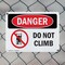 Signmission Do Not Climb, 18 in W x Rectangle, Plastic OS-2PACK-DS-P-1218-L-2100 - alternate 7